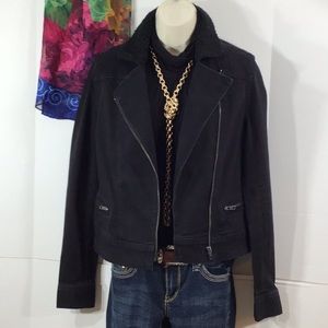 Articles of Society denim moto jacket S